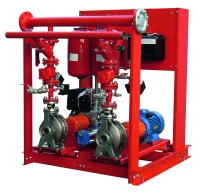 Station de pompage anti-incendie sur SKID - (Station anti-incendie|Groupes anti-incendie|Kit anti-incendie)