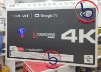 TV STREAM 4K 43" GARANTIE 5 ANS