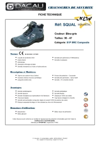 chaussures sécurité+ranger's+classique