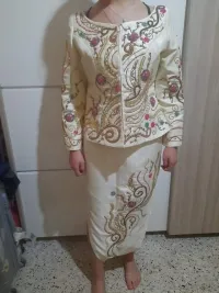 Karakou satiné perlé