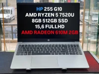 HP 255 G10 RYZEN 5 7520U 8GB 512GB SSD 15,6 FULLHD AZERTY LUMINEUX NEUF SOUS EMBALLAGE 
