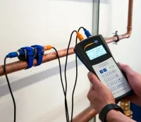 Mesure de débit par débitmètre à ultrasons PCE-TDS 100H / HS 