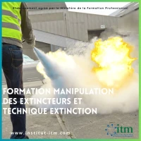 Formation manipulation des extincteurs et technique extinction  طفايات الحريق وتقنية الاطفاء
