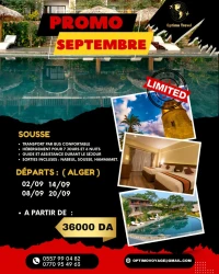PROMOTION voyage par bus sousse Tunisie 