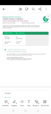 Billet davion