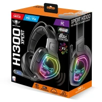 Spirit of Gamer Xpert-H1300 Casque-micro pour gamer - sans fil - son surround 7.1 virtuel - RGB