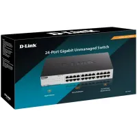 D-LINK SWITCH GIGABIT DGS-1024C - 24 PORTS - RACKABLE - NON MANAGEABLE - BLACK