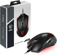 MSI CLUTCH GM08 - SOURIS GAMING FILAIRE AMBIDEXTRE - CAPTEUR OPTIQUE - 4200 DPI - 6 BOUTONS - BLACK