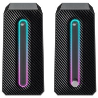 HAVIT SK216 - HAUT-PARLEURS USB 2.0 - SON STÉRÉO - RGB LIGHTING - DESIGN COMPACT - BLACK thumbnail 3
