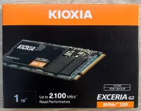 KIOXIA EXCERIA G2 1TB - DISQUE DUR SSD M.2 GEN.3 - UP TO 2100 MB/S - FLASH 3D BICS - TBW 3 - BLACK 