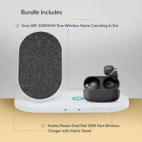 Sony WF-1000X M4 Écouteurs intra-auriculaires sans fil Bluetooth - Noir - Argent -