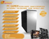 PC Gamer RYZEN 5 5600G - Gigabyte B550M DS3H - 16G 3600MHZ - SSD 256G NVME - 600W - RX Vega 7- 896S