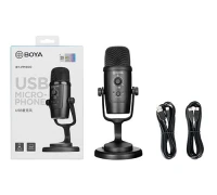 Boya BY-PM500 MICROPHONE À CONDENSATEUR - DOUBLE DIRECTIVITÉ - 24BITS/48 KHZ - USB/USB-C