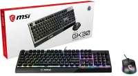 MSI Vigor GK30 Clavier gamer - Touches à membrane avec switches Plunger - Rétroéclairage RGB  AZERTY