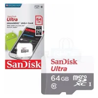SanDisk Ultra MicroSDXC 64 GB Carte Mémoire HC Classe 10 UHS I Jusqu'a 100 Mb/S