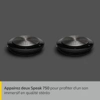 Jabra SPEAK 750  - Haut-parleur de bureau VoIP - Bluetooth - sans fil - USB