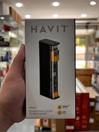 HAVIT PB95 - BATTERIE EXTERNE POWER BANK 20000mAh - DOUBLE SORTIE USB - CHARGE RAPIDE - NOIR