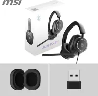MSI MAESTRO 300 CASQUE GAMING - Design léger USB-C Adaptateur USB-C vers A - Filaire - Noir 