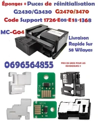 Éponges & Puce De Réinitialisation Canon G2430*G3430*G2420*G3420*G2470*G3470 
