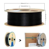 YOUSU Polypropylène PP Filament1,75 mm Imprimante 3D Filament pour impression 3D, 1 kg  Black