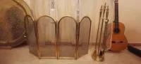 Serviteur de cheminée cuivre 