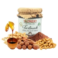 Pâte à Tartiner Naturelle Datte au Chocolat, Fruits sec et Miel Pot de 250 Gr