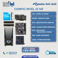 Configuration PC Gaming Intel i3 14100F + RTX 3050