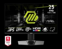 MONITEUR MSI 255PXF 25" 300HZ IPS 0.5MS FHD ADJUSTABLE