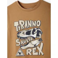 Vertbaudet Lot de 2 T-Shirts Garçon Manches Courtes - Volcano - Gris et marron
