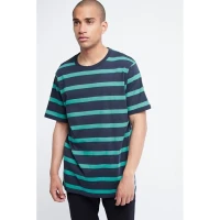 Pull & Bear Tee Shirt Homme - Bleu à Rayure