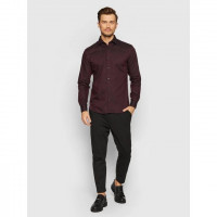 قمصان-c-and-a-chemise-homme-manches-longues-slim-fit-violet-الجزائر-وسط