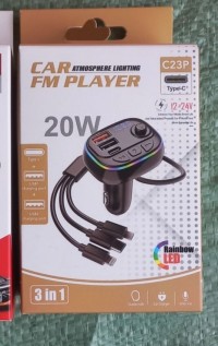أكسسوارات-modulateur-fm-bluetooth-voiture-c23p-charge-rapide-20w-cable-3in1-تسالة-المرجة-الجزائر