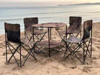 طاولة من 5 قطع قابلة للطي مميزة و متينة  table de camping 