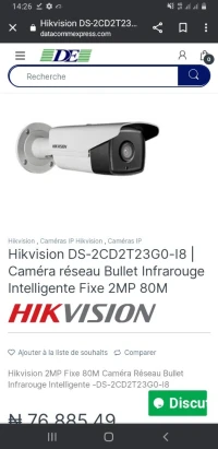 Lot de caméra de vidéo surveillance