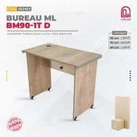 Bureau Melamine BM90-1T d (L90/H75/P50cm)(sonoma)