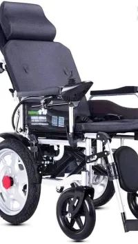 Fauteuil roulant électrique lit avec télécommande