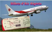 BILLETS  PROMOTIONNELS   ALGER / ISTANBUL    ***  50.000. DA   AOUT  2024 ****.