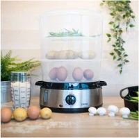 Cuiseur Vapeur et Riz 3 Paniers 9L 800W 