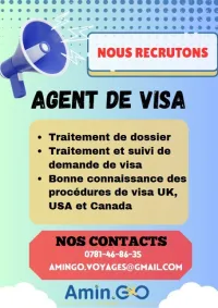 Recrutement d'un agent de visa
