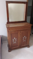 armoires-commodes-porte-chaussures-au-meme-temps-meuble-de-couloir-en-bois-rouge-حاملة-الأحذية-es-senia-oran-algerie