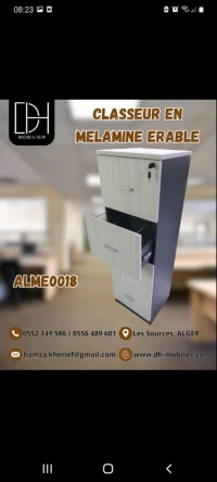 Classeur en mélaminé érable
