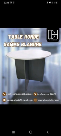 table ronde dame blanche