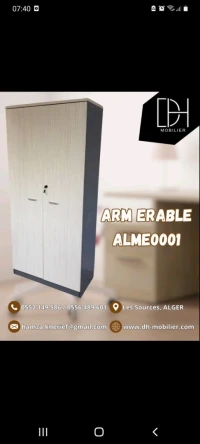 ARMOIRE 2PORTES PLIEN ERABLE 
