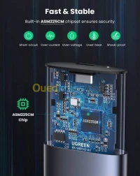 UGREEN Boîtier SSD Vers USB, Enclosure For M.2 PCI-E NVME SSD Type C 3.1,