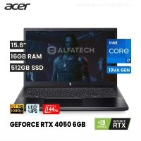 ACER NITRO V15 - INTEL I7-13620H - 16GO - 512GO SSD - 15,6" FHD - RÉTROÉCLAIRÉ - GEFORCE RTX 4050 6G