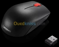 SOURIS LENOVO ESSENTIAL COMPACT - SOURIS SANS FIL - PORT USB - NOIR