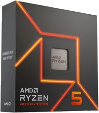Processeur AMD Ryzen 5 7600X 6-Core 12-Threads Socket AM5 GameCache 38 Mo 5 Nm TDP 105W