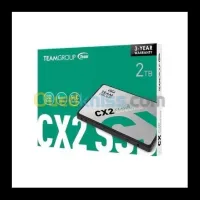 TeamGroup SSD CX2 2TB SATA 2.5" - SATA III 6GB/S - 540 MO/S - SLC CAHCING - SLIVER
