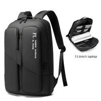 PL POWER FASHION Black Back 4448 Sac À Dos Multifonction Sac Pour Laptop - Tablette Et Anti-Vol