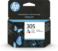 Cartouche Jet D'encre HP 305 - Noire - Trois Couleurs - Cyan - Magenta - Jaune